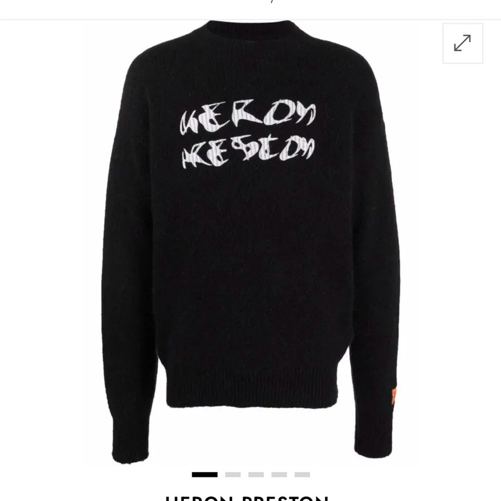 Heron Preston Black Crewneck Sweater